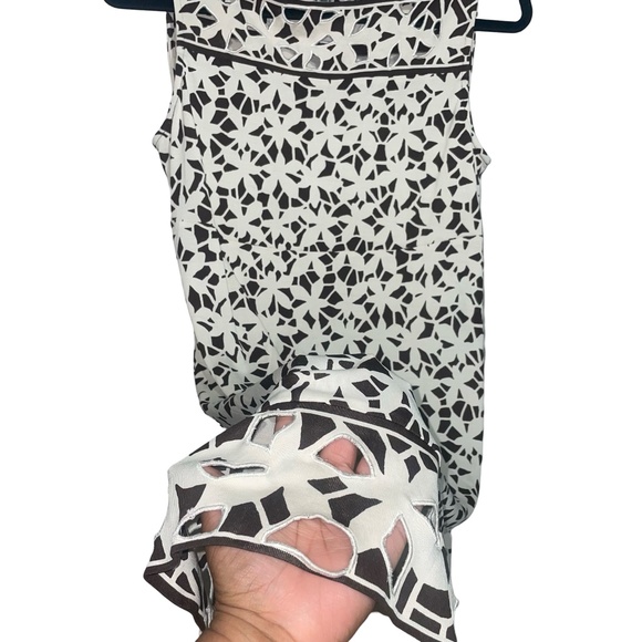 Diane Von Furstenburg Dress Womens 100% Silk Floral Mini Sheath Dress Sz 8 - Picture 4 of 11